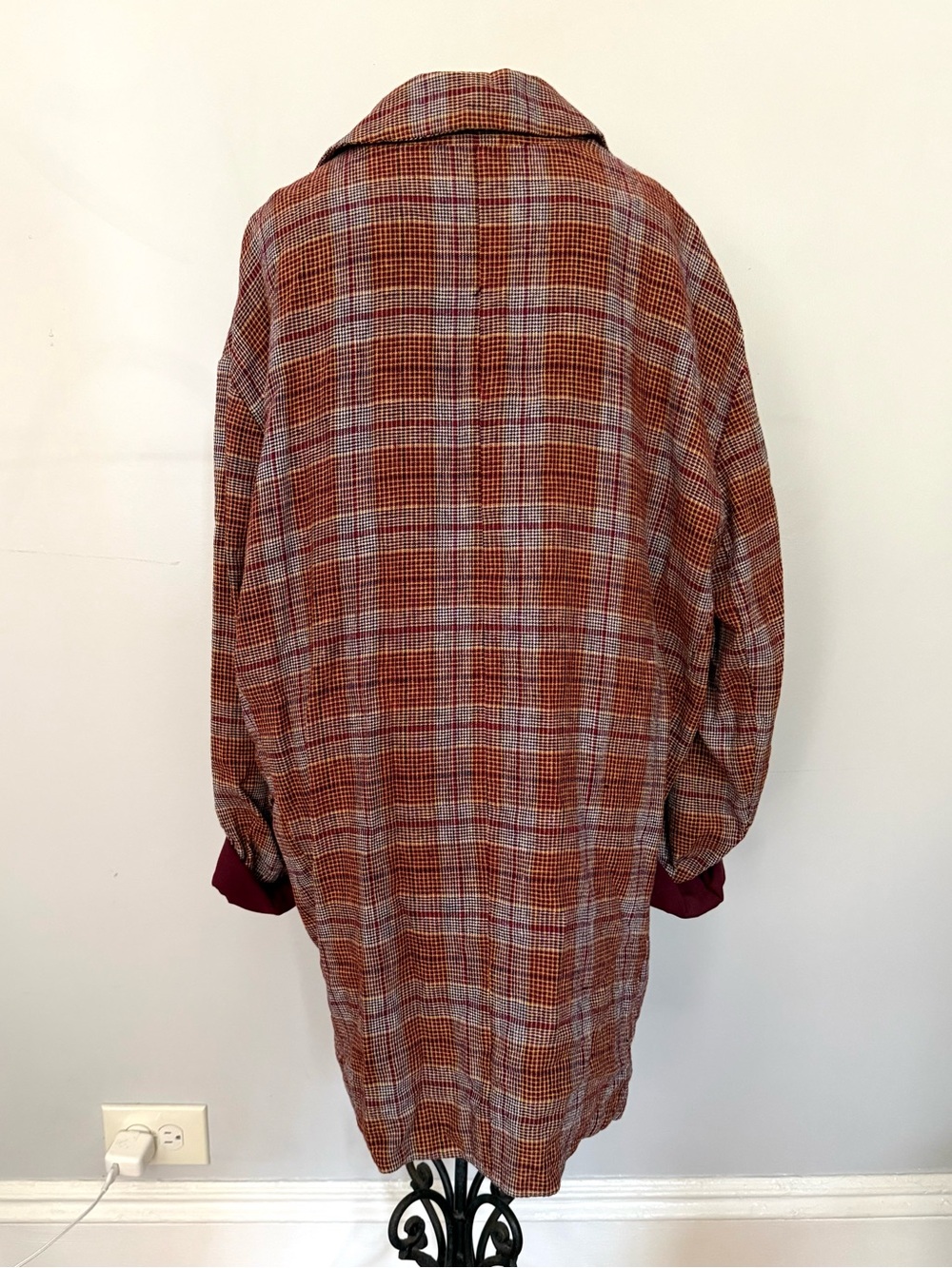 Free People Oversized Plaid Single-Button Jacket - Picture 3 of 3